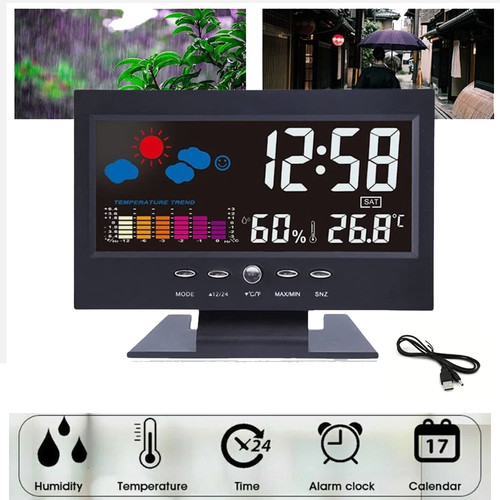 Digital alarm clock snooze - digital,